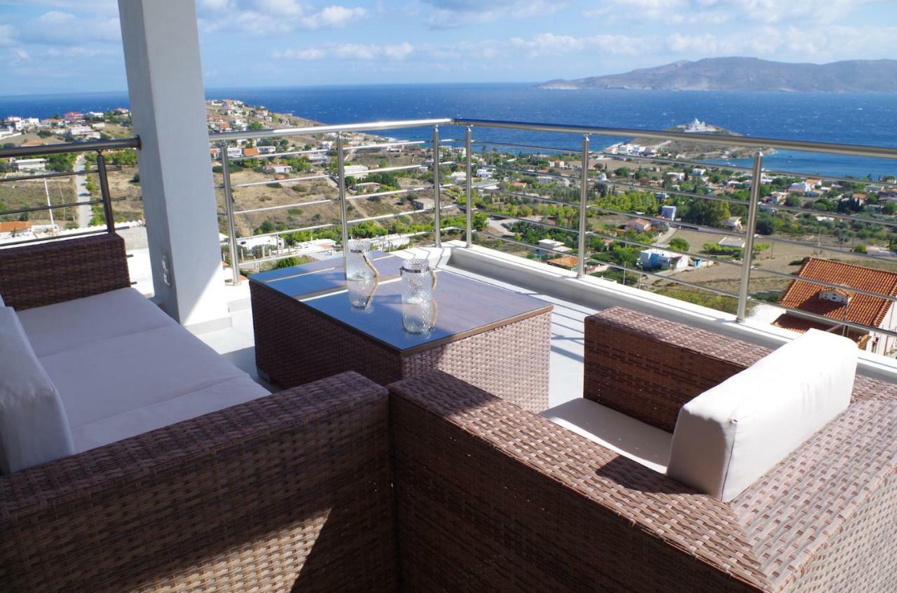 Agia Marina Mikrolimanou Villa Panorama מראה חיצוני תמונה