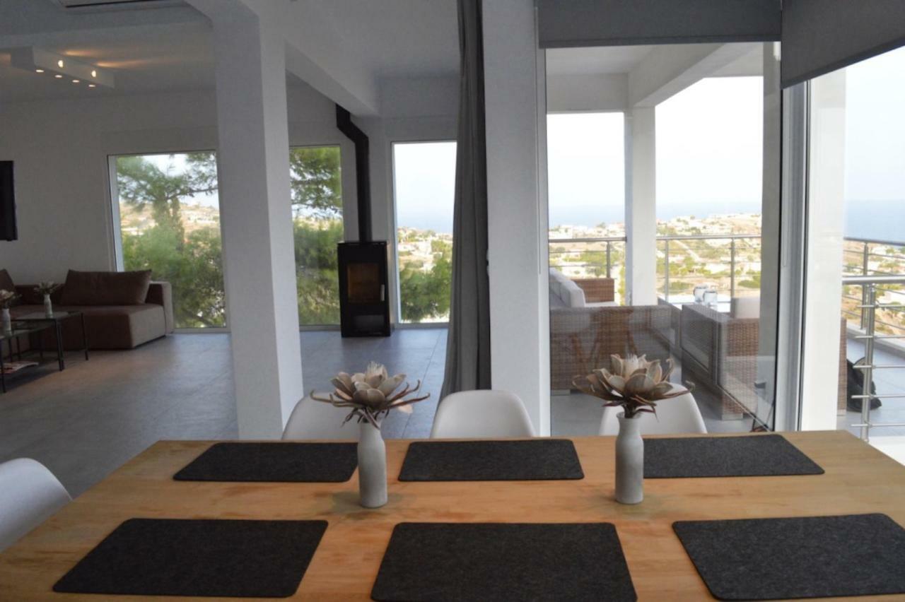 Agia Marina Mikrolimanou Villa Panorama מראה חיצוני תמונה