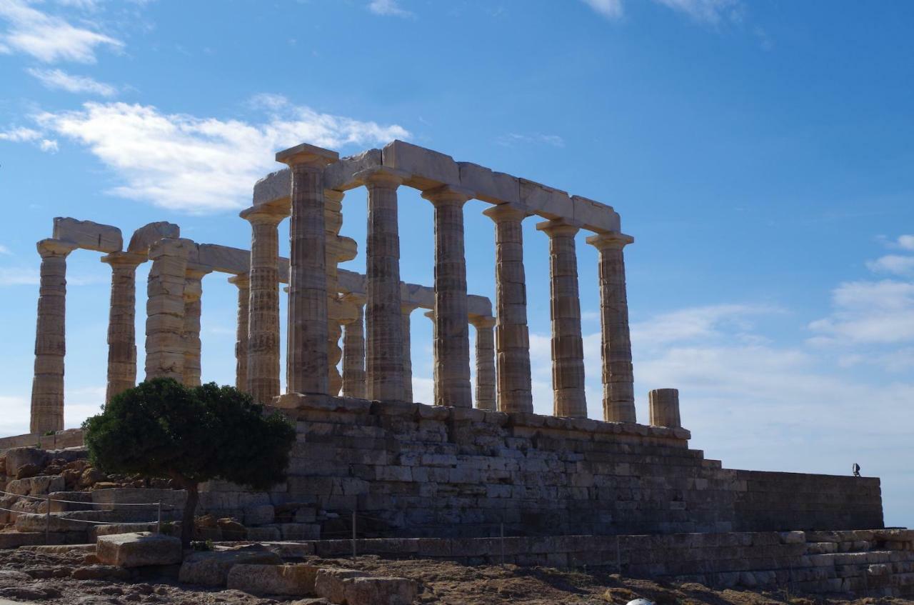 Agia Marina Mikrolimanou Villa Panorama מראה חיצוני תמונה