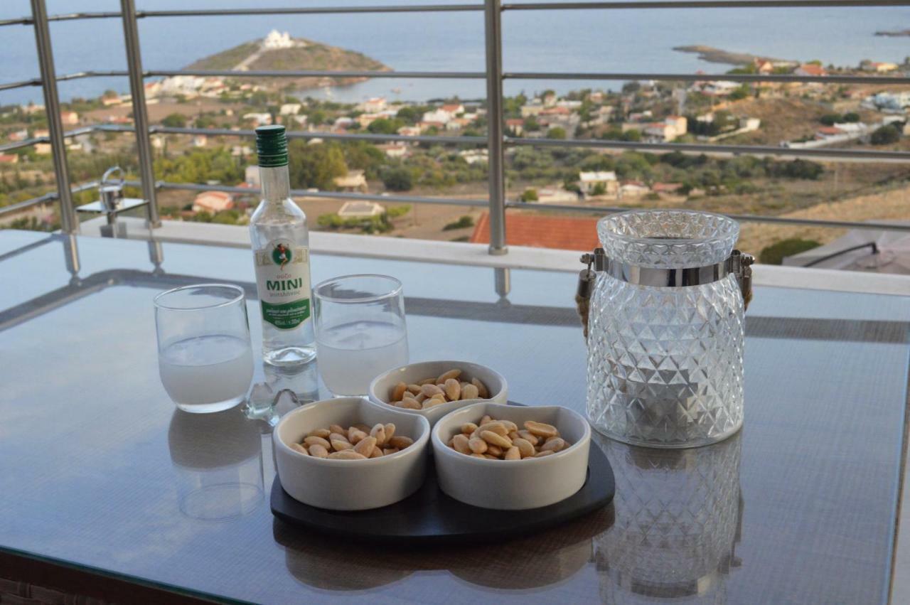 Agia Marina Mikrolimanou Villa Panorama מראה חיצוני תמונה